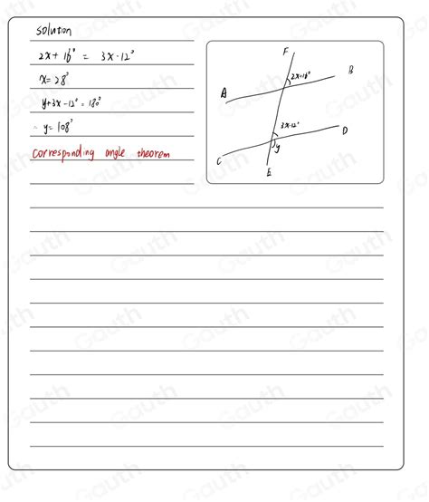 Solved Ab Cd And Ef Are Straight Lines Ab Is Parallel To Cd Work