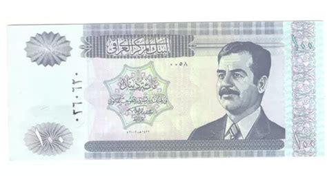 Billete Irak 100 Dinares 2002 Saddam Hussein Meses sin interés