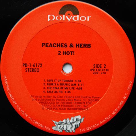 Peaches Herb Hot Lp Album Club Col Akerrecords Nl