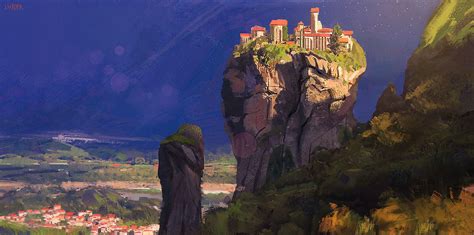 ArtStation - meteora greece study 002