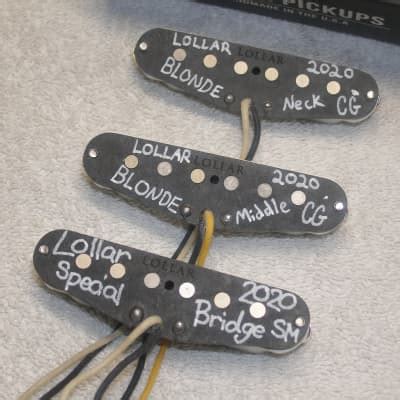 Lollar Dirty Blonde Special Blonde Pickup Set Flat Pole Reverb