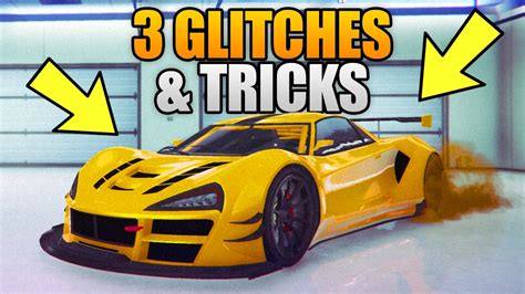 GTA 5 Online 3 NEW GLITCHES TRICKS Drive Inside Garage Turret