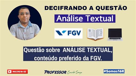 Prof Cassildo Souza DECIFRANDO A QUESTÃO Interpretação de Texto