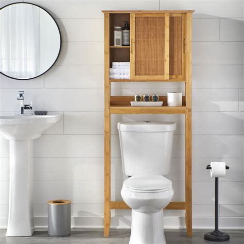 Bamboo Bathroom Storage Unit Semis Online