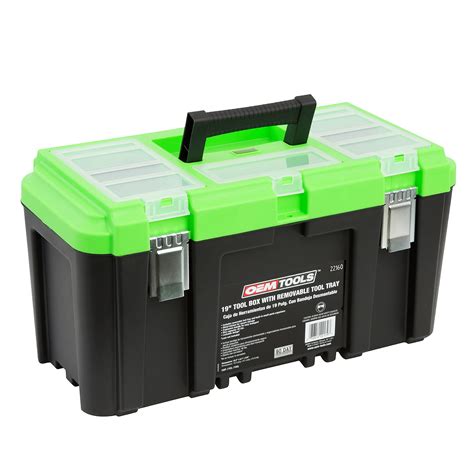 Buy Oemtools Toolbox With Removable Tray Large Plastic Tool