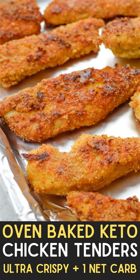 These Crispy Oven Baked Keto Chicken Tenders Are Just What Youve Been