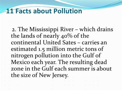 11 facts about pollution