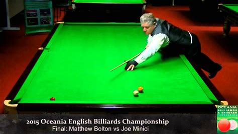 Final Session 2 Oceania English Billiards Championship 2015 Youtube