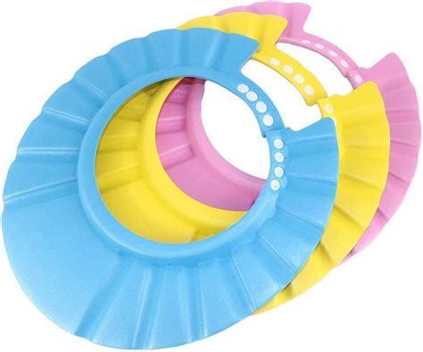 3pack Baby Shower Cap Bath Visor For Toddlers Shampoo Cap