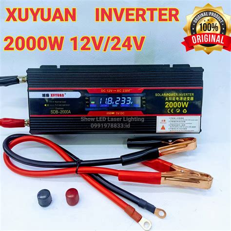 XUYUAN Inverter 12V 24V 2000W อนเวอรเตอร 12V 24V to 220V อนเวอรเต