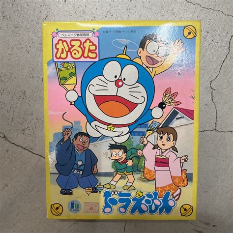 【目立った傷や汚れなし】m0113 6かるたドラえもん藤子・f・不二雄少年・少女小学生カルタショウワノート昭和レトロ昔遊び