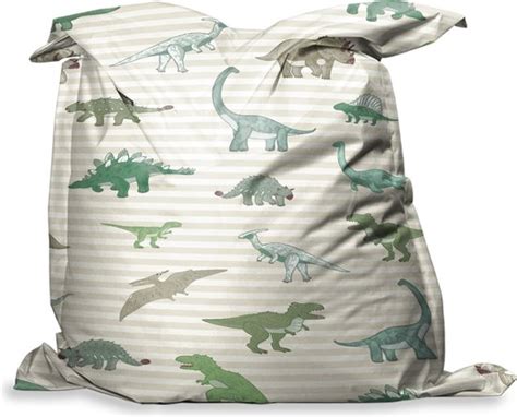 PillowMonkey Zitzak Kinderkamer Kleuren Dinosaurus 100x140 Cm