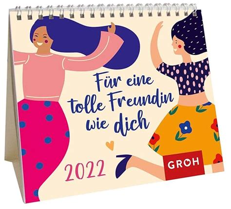 Für eine tolle Freundin wie dich 2022 Mini Monatskalender Kleiner