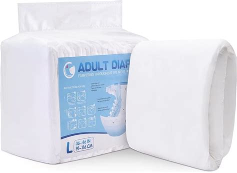 Landofgenie Adult Abdl Diapers Plain White Diapers Adult Diapers With Tabs 10 Pieces