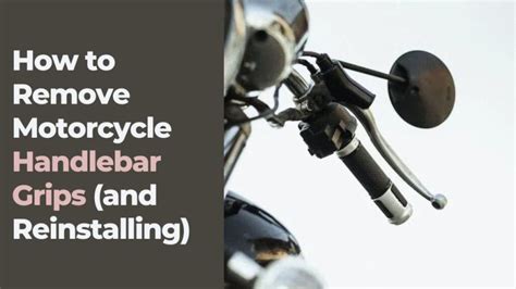 How to Remove and Install Motorcycle Handlebar Grips - MOTOZMO