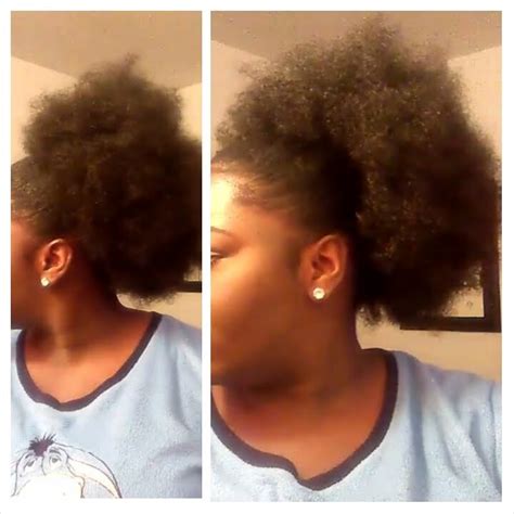 Big High Puff On Short Natural Hair 4c Hair Youtube