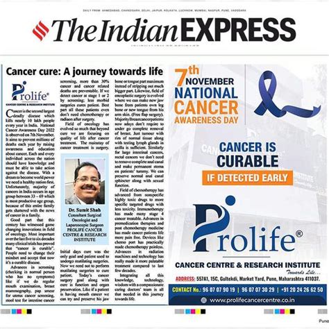 Press Coverage Prolife Cancer Centre