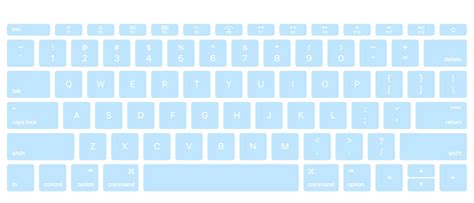 Pastel Blue MacBook Keyboard Decal Stickers - Etsy