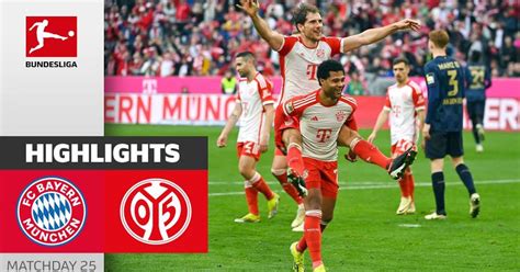 Resultados Bayern M Nich Mainz Jornada De Bundesliga