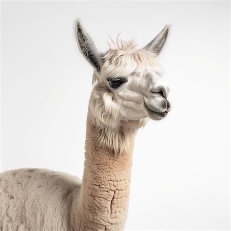 Premium AI Image | Ai generated Illustration llama on white isolated background