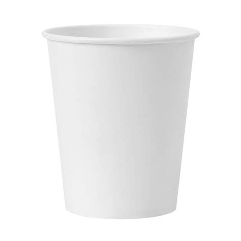 Disposable Cups 210ml White Premium Cardboard Paper Cups 74oz