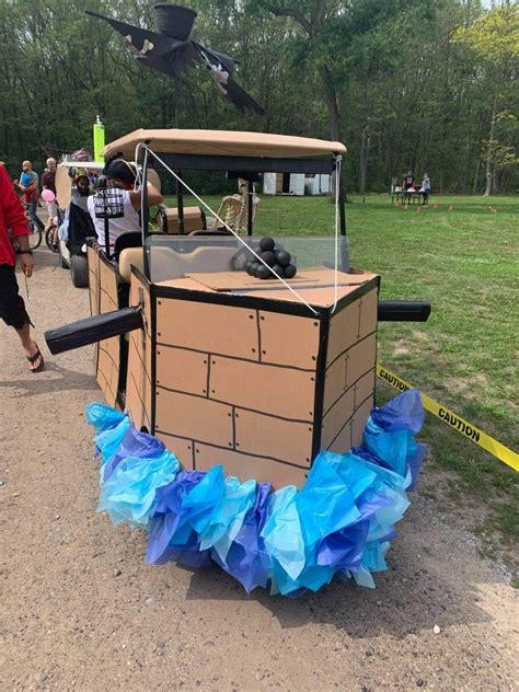 Pirate Ship Golf Cart Golf Cart Decorations Golf Carts Halloween Car Decorations