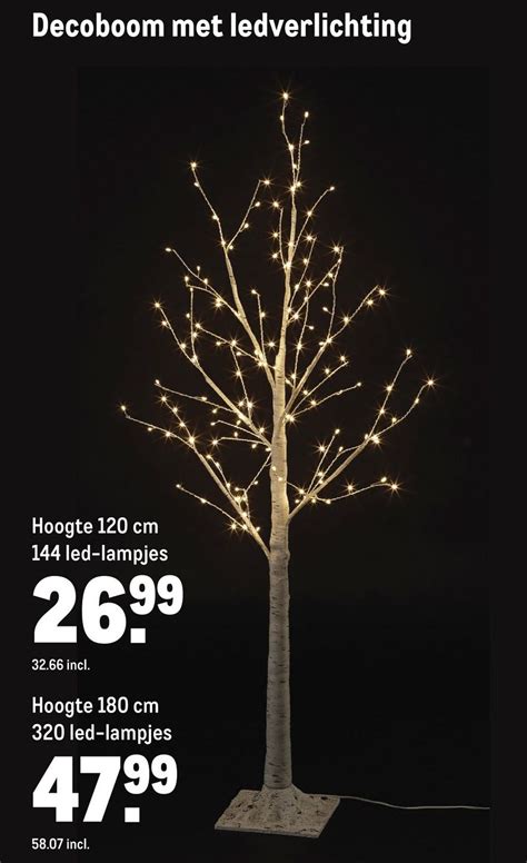 Decoboom Met Ledverlichting Aanbieding Bij Makro