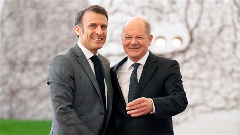 Olaf Scholz Und Emmanuel Macron Werben F R Reformen Im Sterblichen