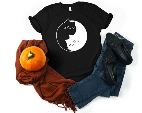 Yin Yang Cats T Shirts Yin Yang Duality Yin Yang Cats Etsy