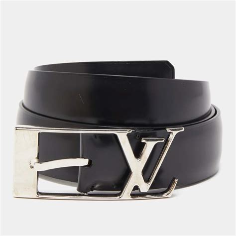 Louis Vuitton Black Leather Neogram Belt 85cm Louis Vuitton The