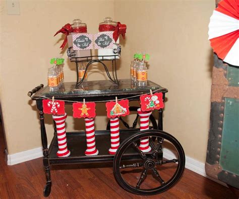 Holiday Gingerbread House Hot Cocoa Bar Christmas Holiday Party Ideas Photo 1 Of 53