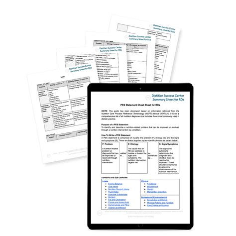 Free PES Statement Cheat Sheet