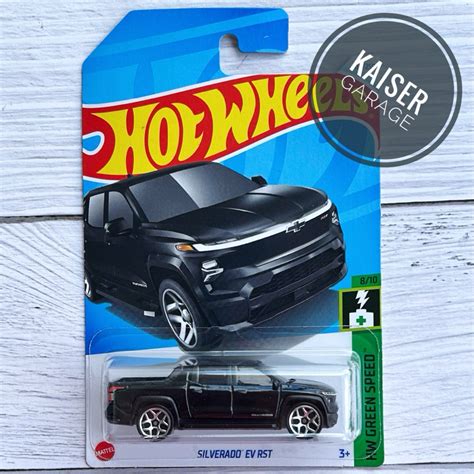 Hot Wheels Silverado EV RST Black Shopee Malaysia