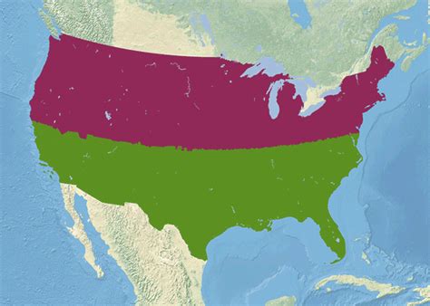 The Contiguous United States Being Split Into Two States Of Equal Population North America Map