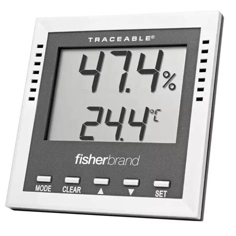 New Fisherbrand Traceable Dew Point Wet Bulb Humidity Thermometer