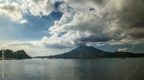 Sakurajima Kyushu Japan A Highly Active And Striking Volcano Stock