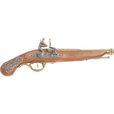 Kentucky Replica Flintlock Pistol Black - ReplicaWeaponry.com