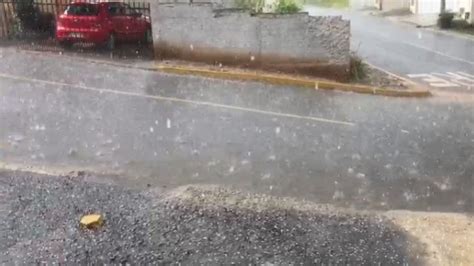 V Deo Ca Ador Atingido Por Chuva De Granizo Nesta Sexta Not Cia Hoje