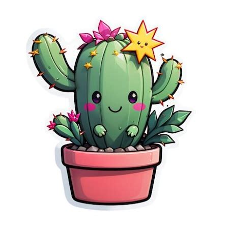 Стикер Кактус - Модел - 40 - 10 СМ - eMAG.bg