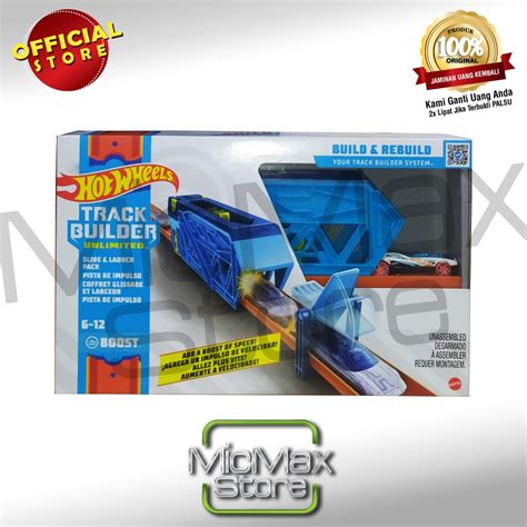 Jual Hot Wheels HotWheels Track Builder Unlimited Slide Launch GLC Shopee Indonesia