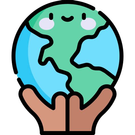 World Humanitarian Day Kawaii Lineal Color Icon