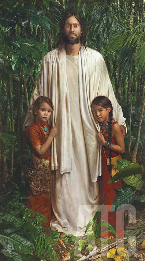 Jesus with Children by Jeff Hein (22 x 40) - ArtToCanvas Fine Arts