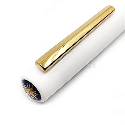 Taiwan TY Lee Crescent Filling Fountain Pen (White) - TY Lee Pen Shop