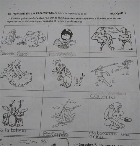 El Hombre En La Prehistoria Libro De Historia P G Bloque