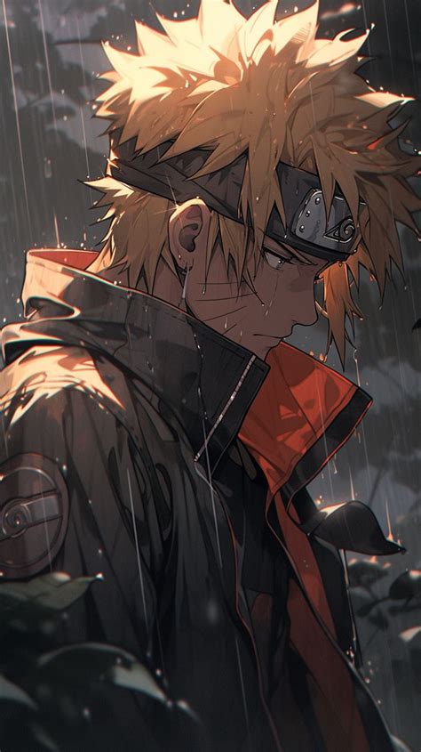 Naruto In The Rain wallpaper in 2024 | Anime wallpaper, Naruto phone ...