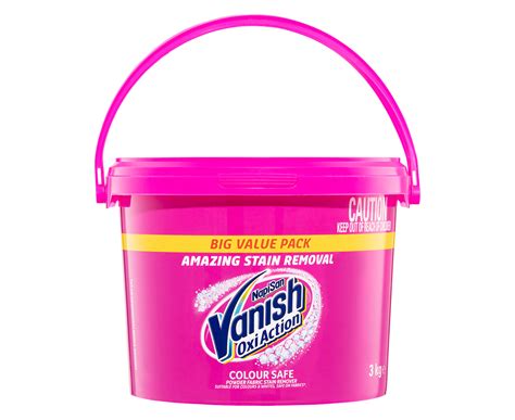 Vanish NapiSan Oxi Action Colour Safe Stain Remover Front Top Laundry