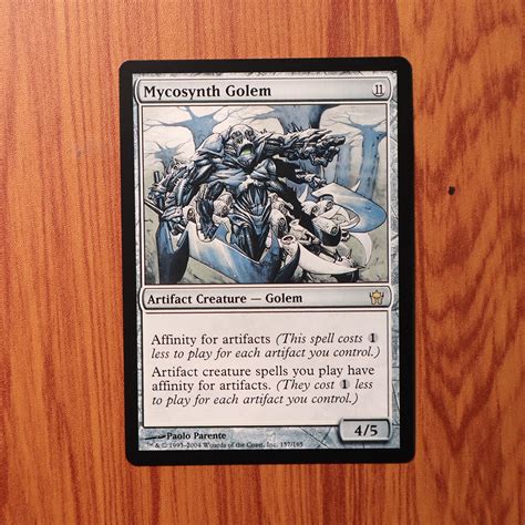 Mycosynth Golem Fifth Dawn (5DN) magic the gathering proxy mtg cards ...