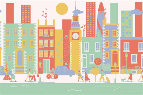 London City Living Wallpaper Mural - Hovia | Hovia