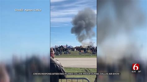 Federal Authorities 2 Aircraft Collide At Dallas Air Show