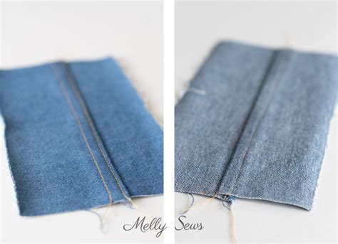 Step By Step Illustrated Guide To Sewing A Flat Felled Seam Melly Sews